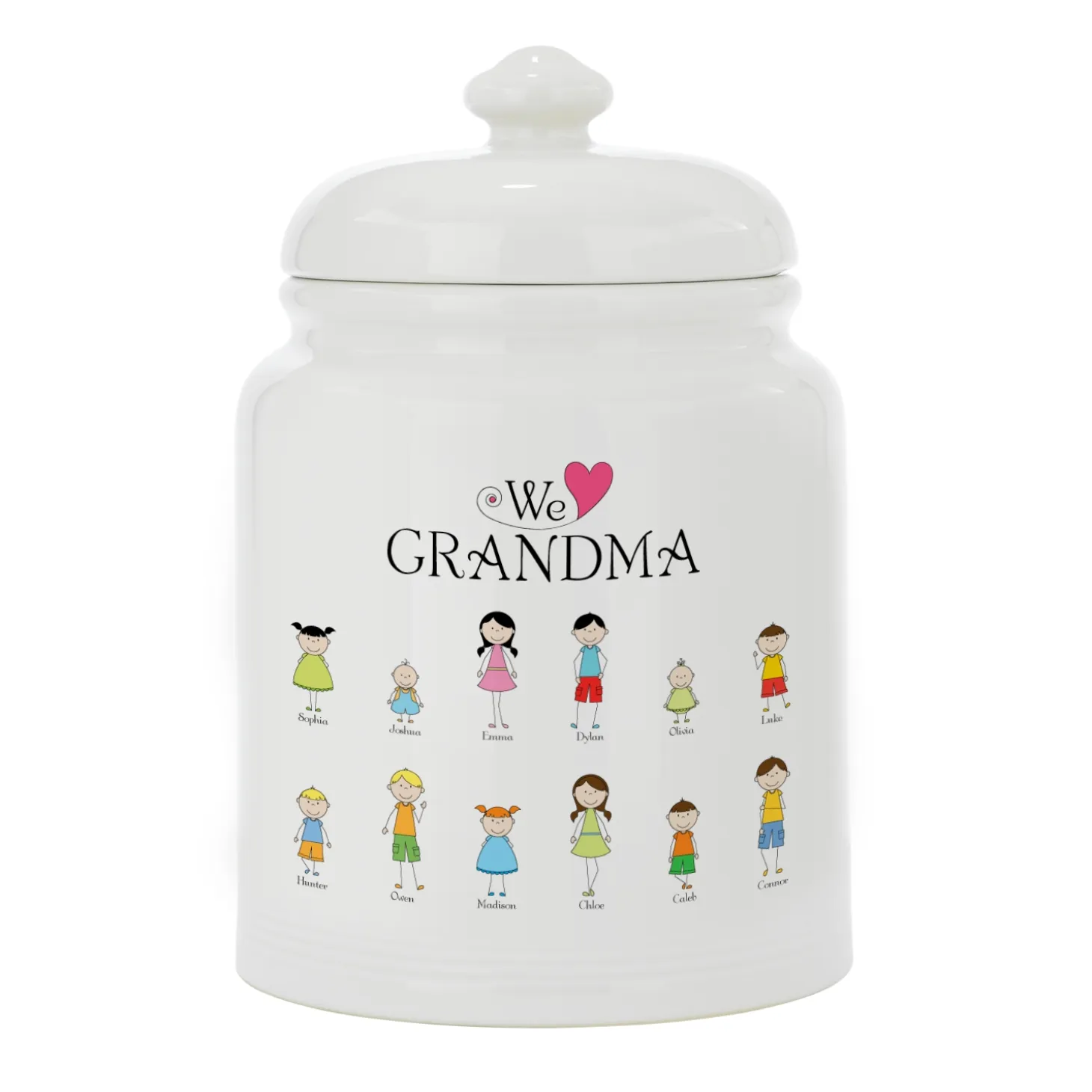 Tender Hearts Ceramic Treat Jar