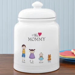 Tender Hearts Ceramic Treat Jar