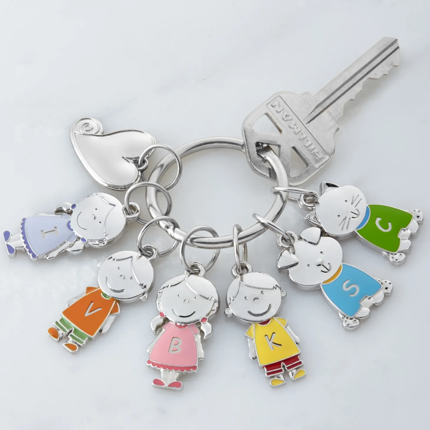 Tender Hearts Character Charm Keychain
