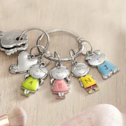 Tender Hearts Character Charm Keychain
