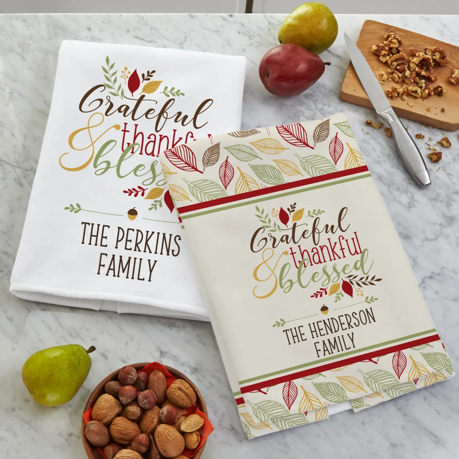 Thankful & Blessed Kitchen Towel