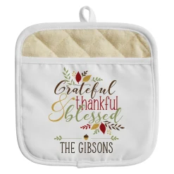 Thankful & Blessed Pot Holder