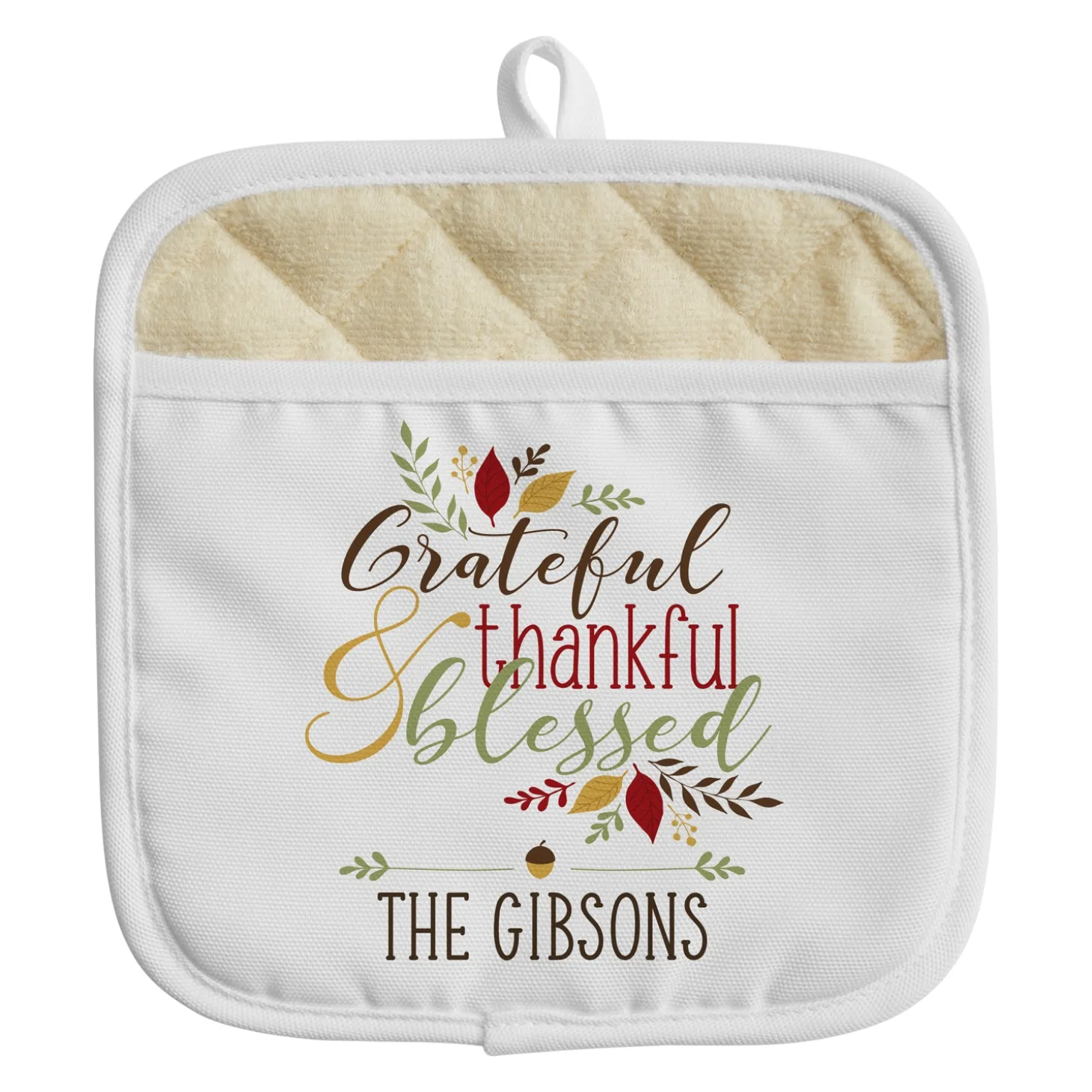 Thankful & Blessed Pot Holder