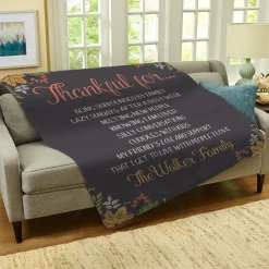 Thankful For Everything Plush Blanket
