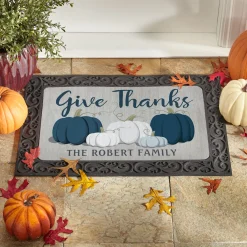 Thankful Pumpkins Doormat