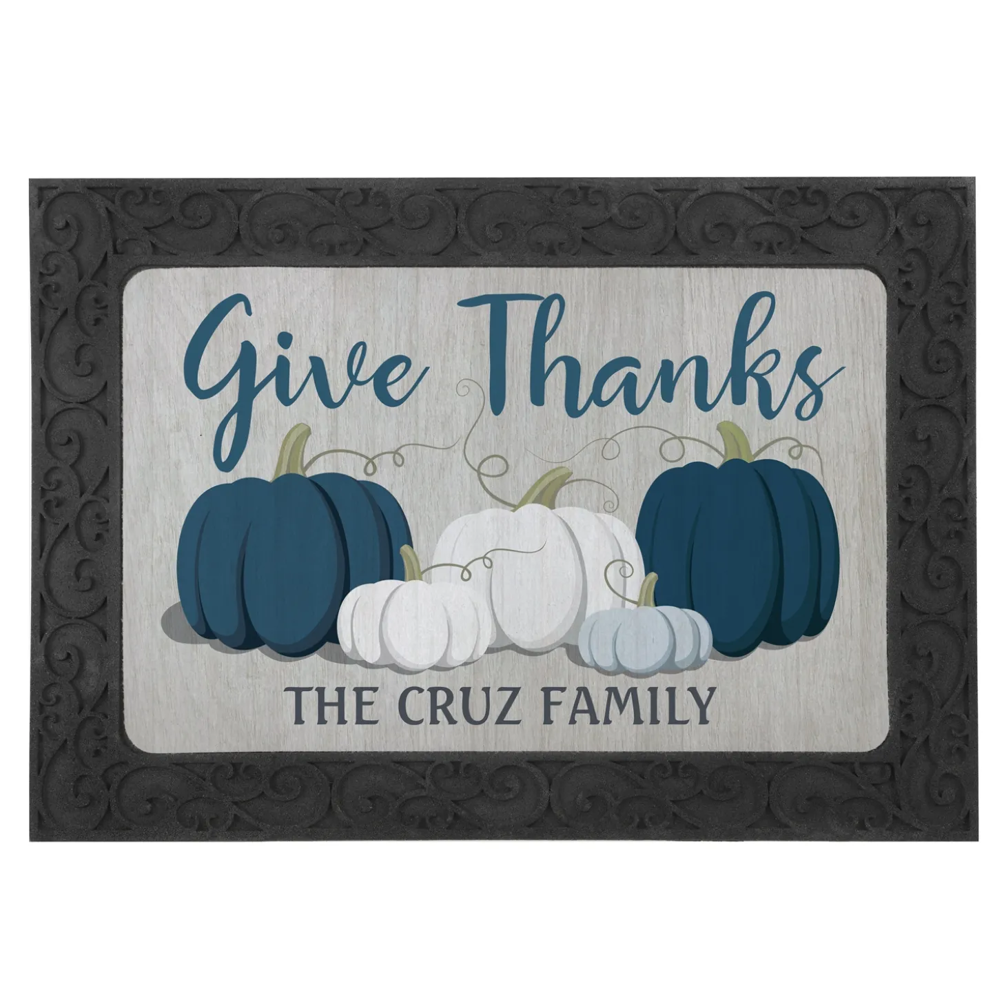 Thankful Pumpkins Doormat