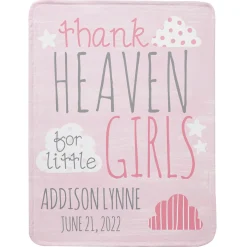 Thank Heaven For You Baby Blanket