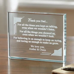 Thank You Dad Paperweight