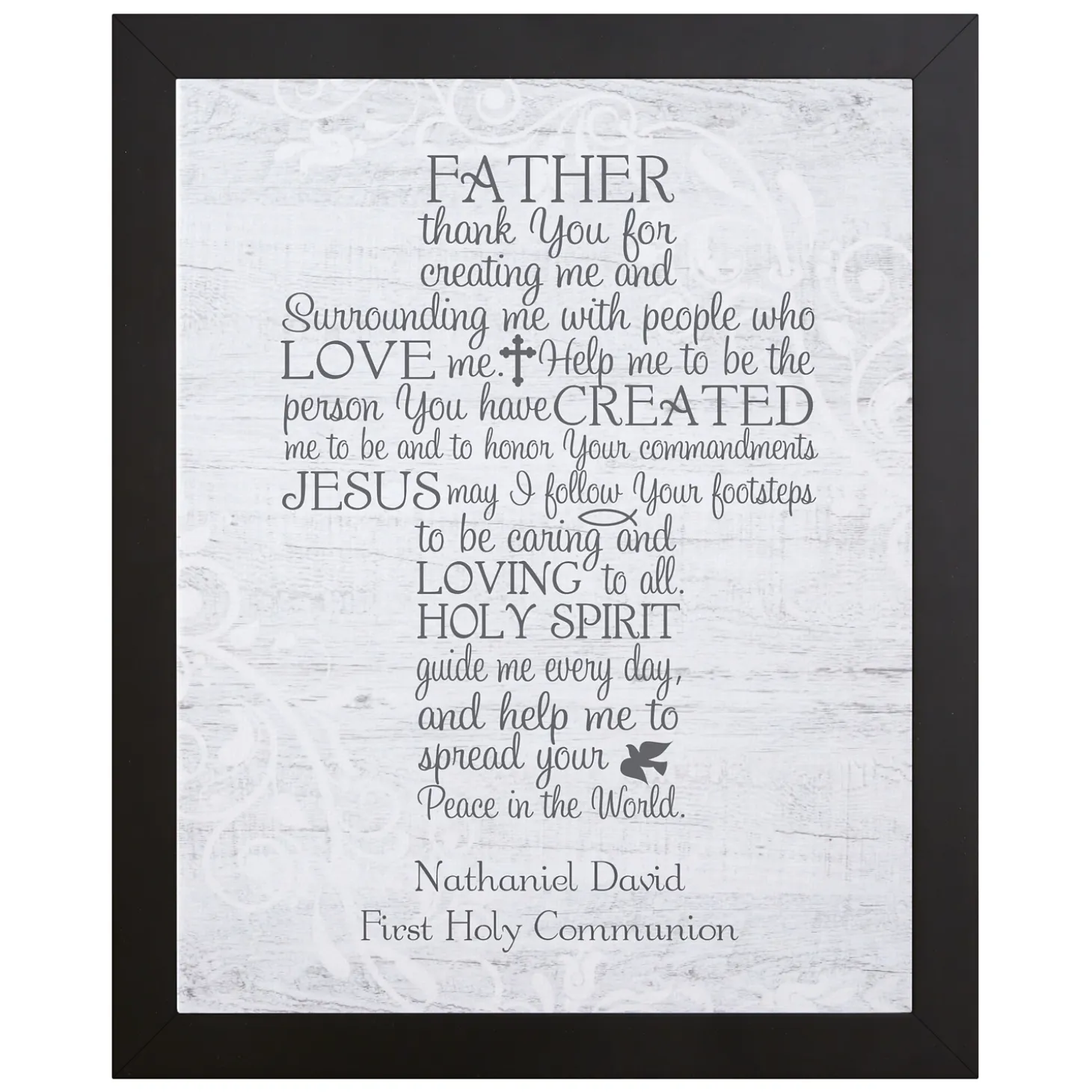 Thank You for Creating Me Cross Canvas