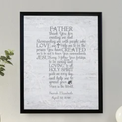 Thank You for Creating Me Cross Canvas