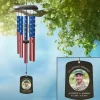 Thank You For Your Service Photo Memorial Wind Chime