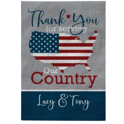 Thank You Patriotic Garden Flag