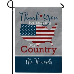 Thank You Patriotic Garden Flag