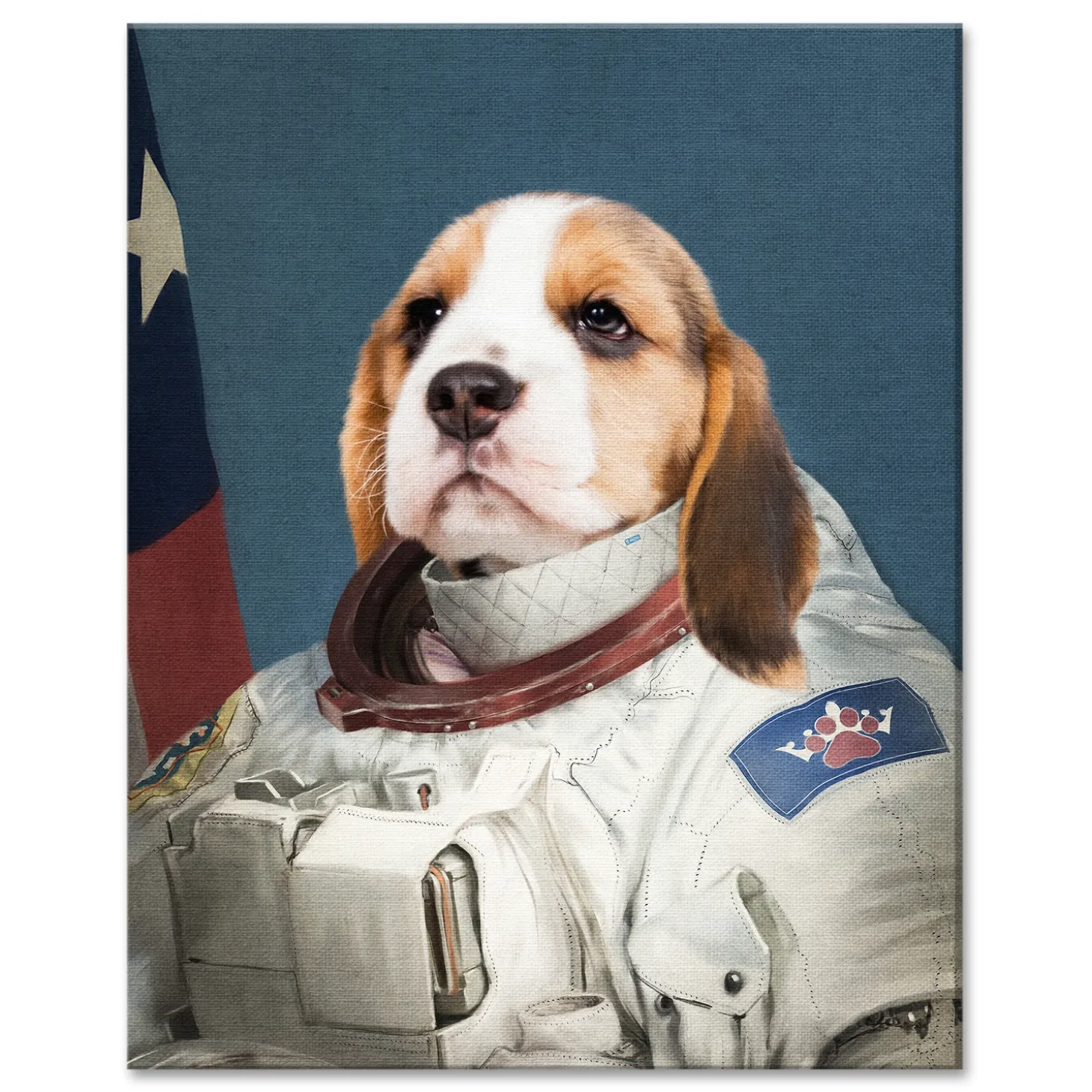 The Astronaut Pet Photo Portrait