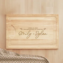 The Beginning of Forever Maple Wood Cutting Board