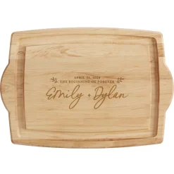 The Beginning of Forever Maple Wood Cutting Board