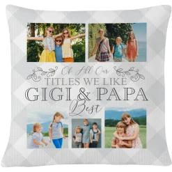 The Best Grandparents Photo Pillow