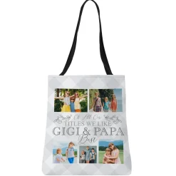 The Best Grandparents Photo Tote