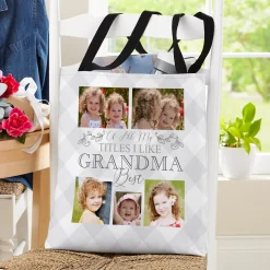 The Best Grandparents Photo Tote
