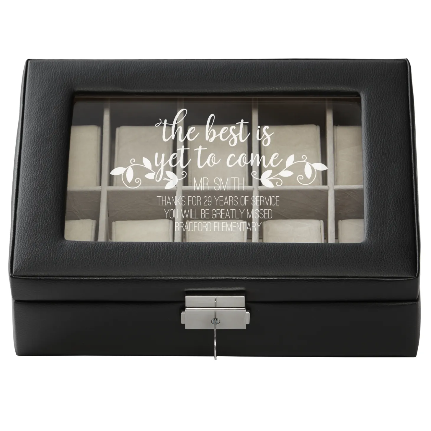 The Best Is Yet To Come Leather Watch Box