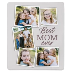 The Best Mom Ever Photo Plush Blanket