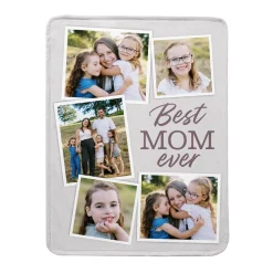 The Best Mom Ever Photo Plush Blanket