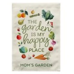 The Garden is My Happy Place Garden Flag