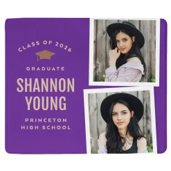 The Graduate's Journey Graduation Photo Blanket