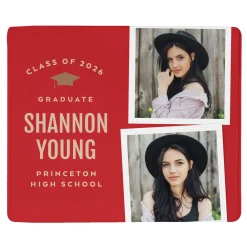 The Graduate's Journey Graduation Photo Blanket