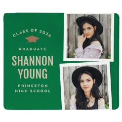 The Graduate's Journey Graduation Photo Blanket