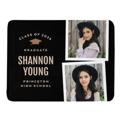 The Graduate's Journey Graduation Photo Blanket