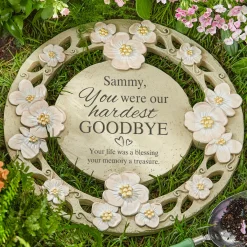 The Hardest Goodbye Memorial Garden Stone