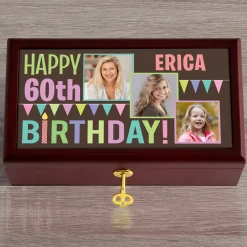 Then & Now Photo Birthday Keepsake Box