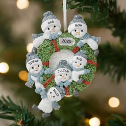 The Original Snow Buddies™ Family Wreath Ornament