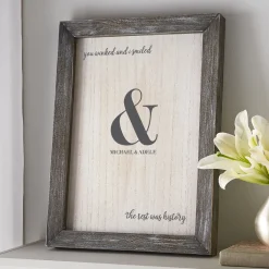 The Rest Was History Barnwood Framed Art