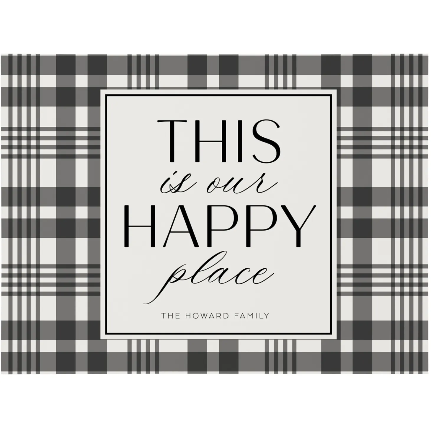 This Is Our Happy Place Wood Block