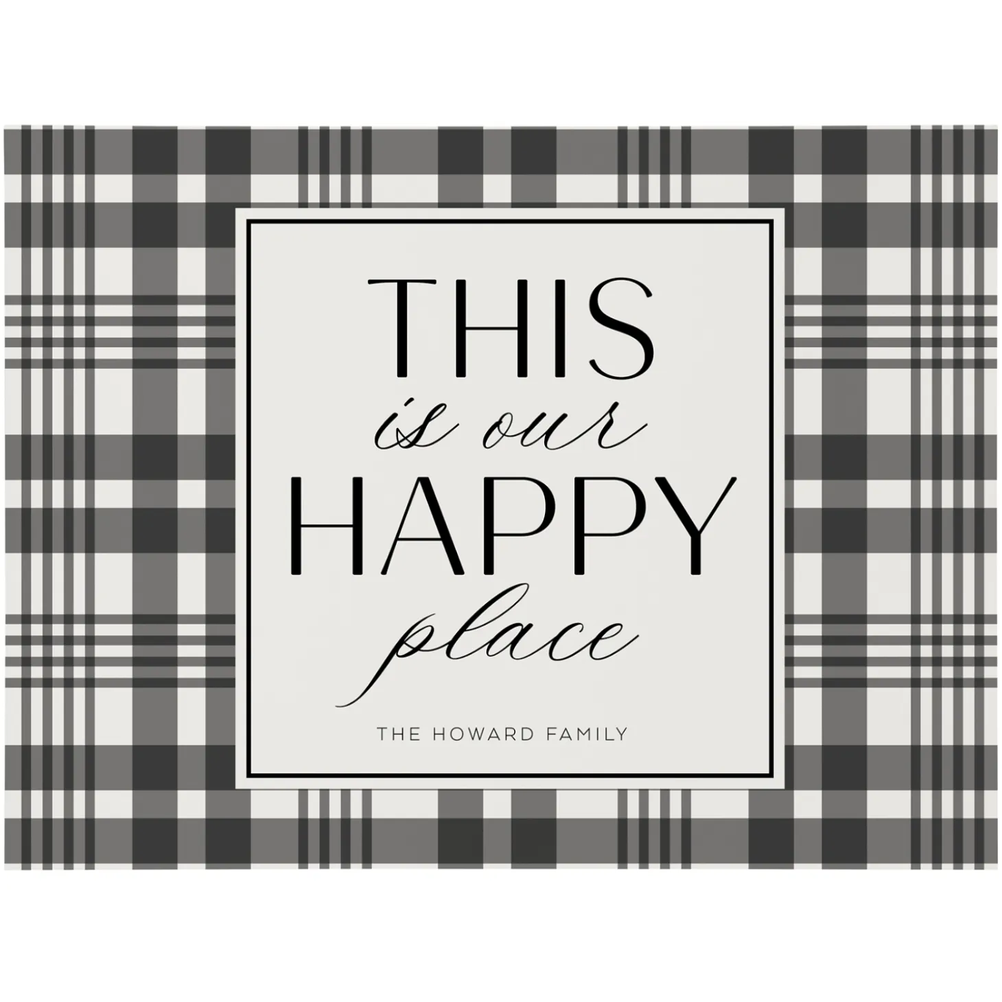 This Is Our Happy Place Wood Block