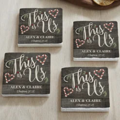 This is Us Holiday Coasters