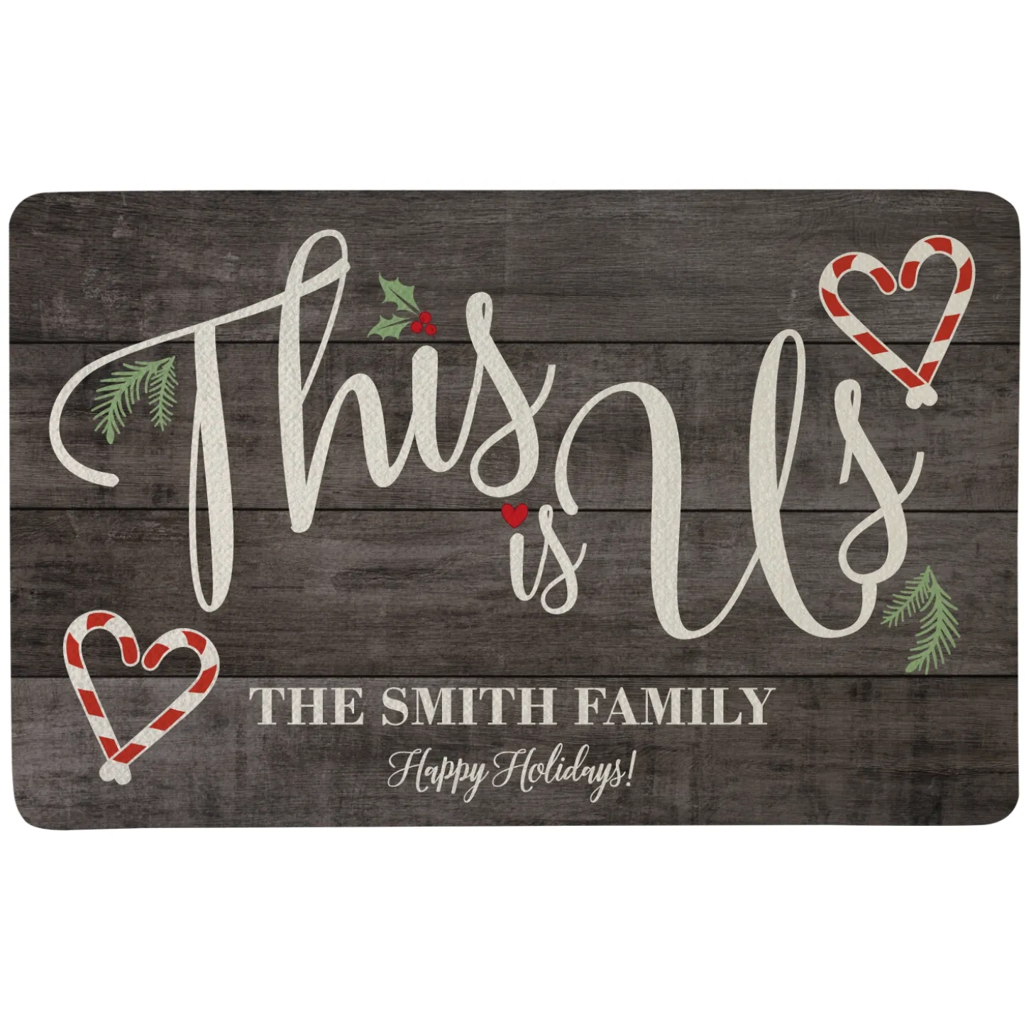 This is Us Holiday Doormat