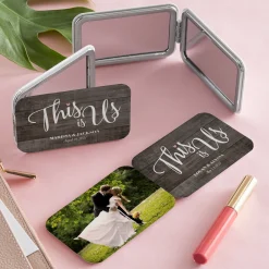 This is Us Wedding Photo Purse Mirror