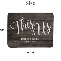 This is Us Wedding Plush Blanket