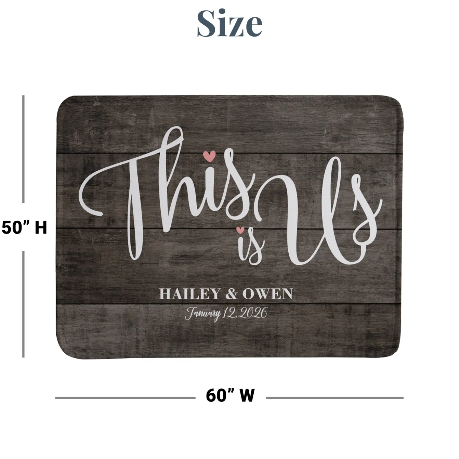 This is Us Wedding Plush Blanket