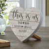 This is Us Wood Heart