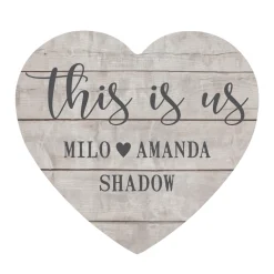 This is Us Wood Heart