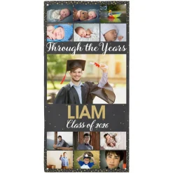 Through The Years Graduation Photo Banner