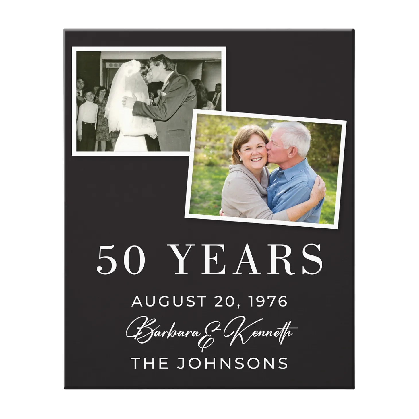 Through The Years Photo Anniversary Canvas