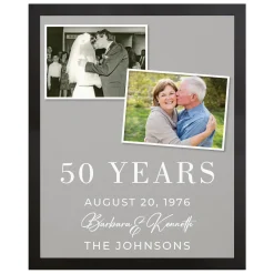 Through The Years Photo Anniversary Canvas