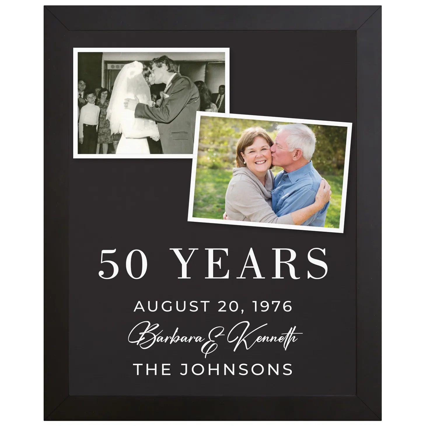 Through The Years Photo Anniversary Canvas