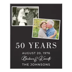 Through The Years Photo Anniversary Canvas
