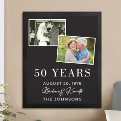 Through The Years Photo Anniversary Canvas